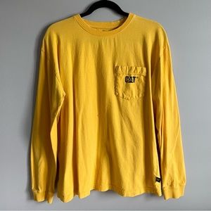 Caterpillar Inc. CAT Logo Pocket Long Sleeve T-Shirt